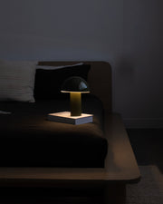 Dome-Shade Cordless Portable Table Lamp