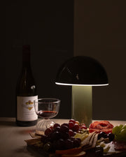 Dome-Shade Cordless Portable Table Lamp