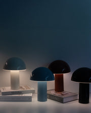 Dome-Shade Cordless Portable Table Lamp