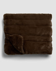Channel Faux Fur Cuddle Blanket
