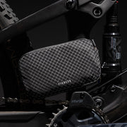 Water-Resistant Grid-Weave Zip Pouch