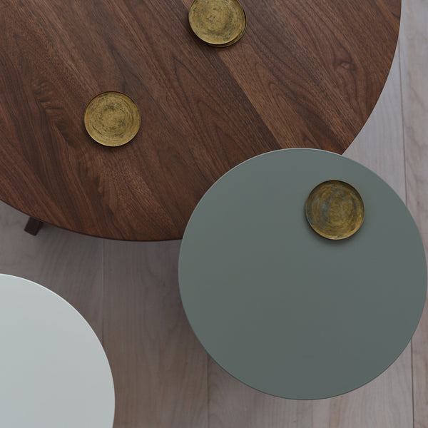 Solid Walnut Round Coffee Table