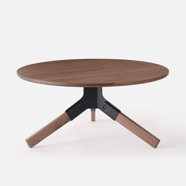 Solid Walnut Round Coffee Table