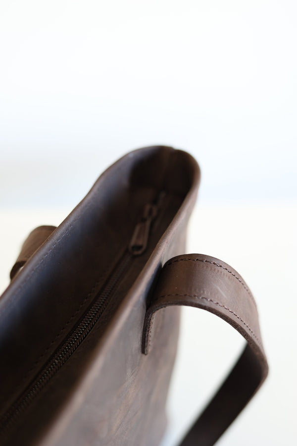 Kilele Leather Day Tote