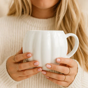 Pumpkin-Shaped Ceramic Coffee Mug