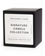 Luxury Escape Candle — Signature Collection by Fine Dining 4 Home, 11 oz bergamot/sea salt/amber soy-coconut wax candle, hand poured in USA