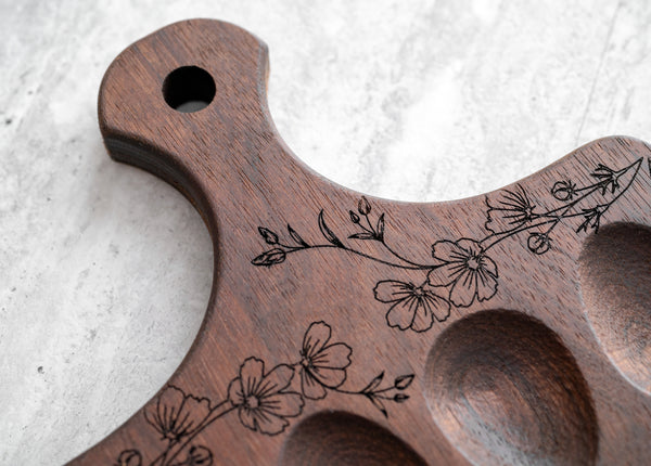 Engraved Wood Deviled Egg Serving Board