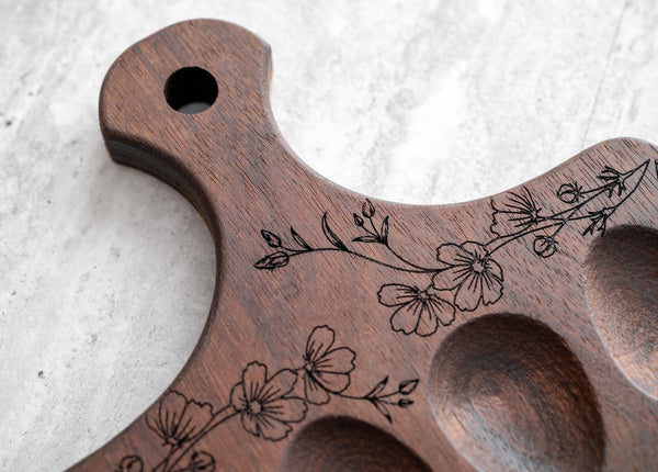 Engraved Wood Deviled Egg Serving Board