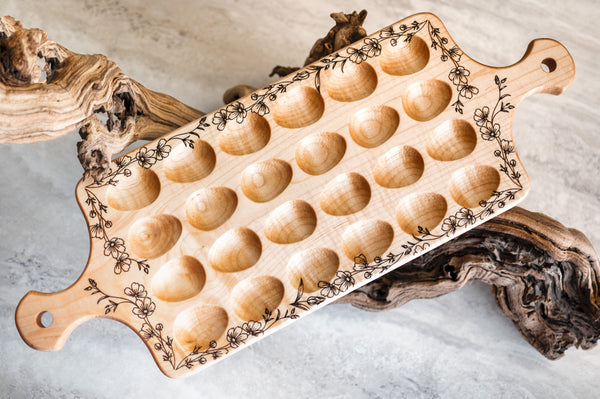 Engraved Wood Deviled Egg Serving Board