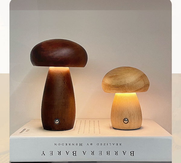 Mushroom-Form Rechargeable Touch Lamp