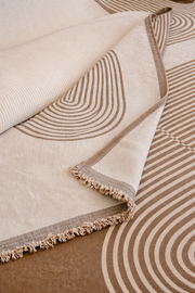 Arch Pattern Woven Throw Blanket