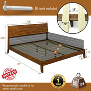 Solid Wood Platform Bed Frame