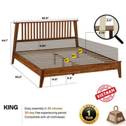 Kaylin Solid Wood Bed Frame