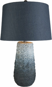 Ombre Braided Jute Table Lamp — alternate angle showing full form