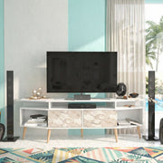 Wide-Wing Media Console TV Stand
