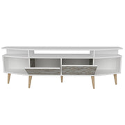 Wide-Wing Media Console TV Stand