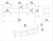 Wide-Wing Media Console TV Stand