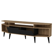 Wide-Wing Media Console TV Stand