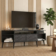 Wide-Wing Media Console TV Stand