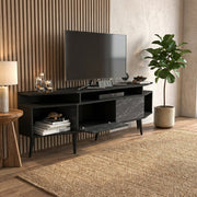 Wide-Wing Media Console TV Stand
