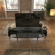 Wide-Wing Media Console TV Stand