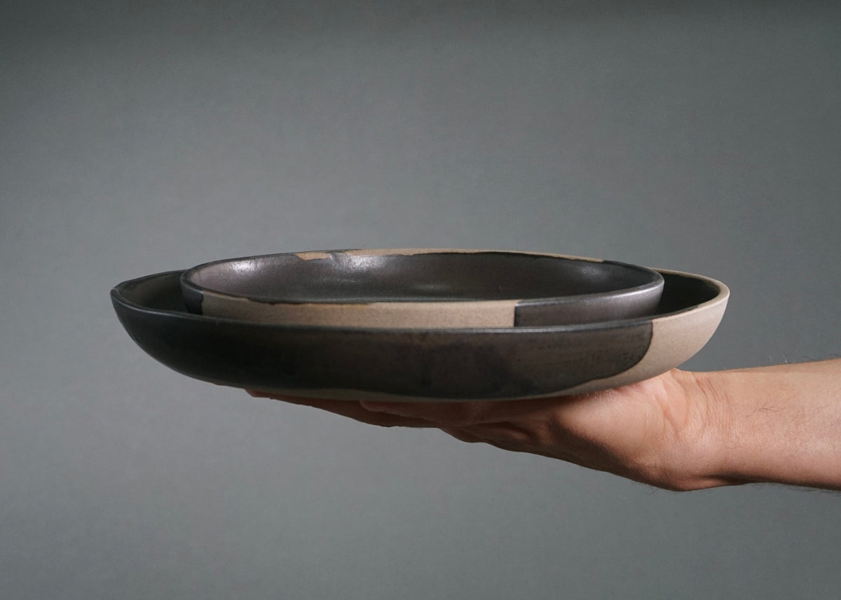 Dinner lands differently on stoneware this dark