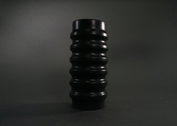 Ridged Matte Ceramic Vase