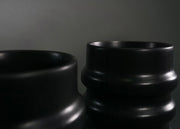 Ridged Matte Ceramic Vase