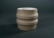 Ridged Ceramic Planter Set