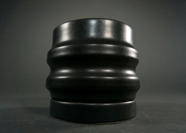Ridged Ceramic Planter Set