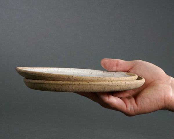 Speckled Stoneware Snack Tray