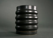 Ridged Ceramic Planter Set