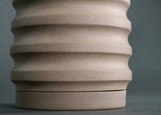 Ridged Ceramic Planter Set