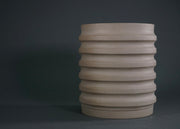 Ridged Ceramic Planter Set