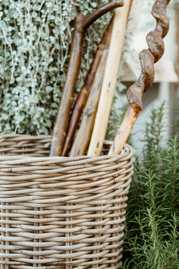 Natural Rattan Round Umbrella Stand