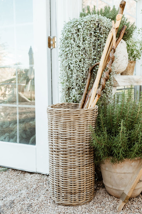 Natural Rattan Round Umbrella Stand