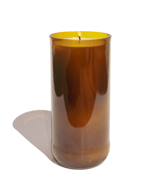Amber Recycled Glass Fig Candle – candles | Roost & Roam