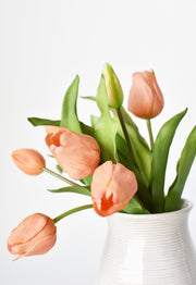 Real-Touch Peach Tulip Stem Bundle — alternate view or variant option
