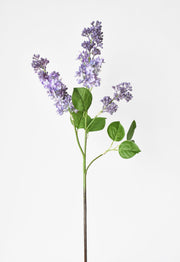 Faux Silk Lilac Stem in a styled home setting