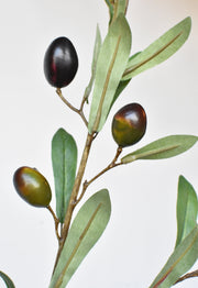 Close-up of concrete texture and surface finish detail — Fabric-Leaf Faux Olive Stem