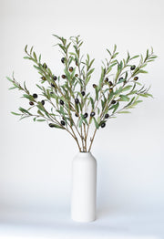 Fabric-Leaf Faux Olive Stem — alternate view or variant option