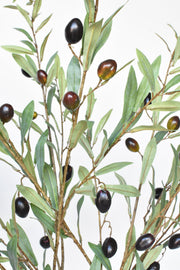 Fabric-Leaf Faux Olive Stem — scale reference and proportion detail