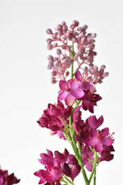 Close-up of material and construction detail — Faux Silk Lilac Floral Stem