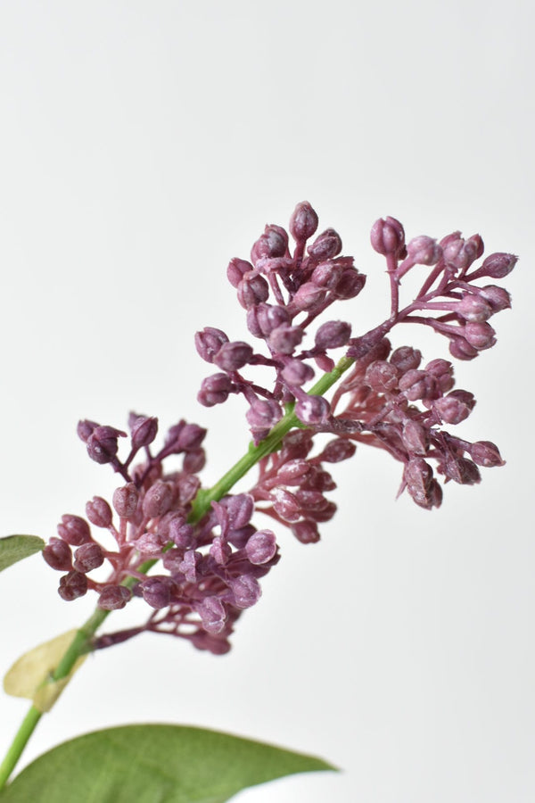 Faux Silk Lilac Floral Stem — scale reference and proportion detail