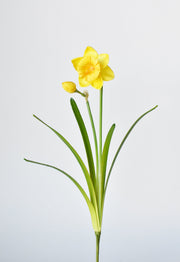 Fabric Daffodil Spray Stem in a styled home setting