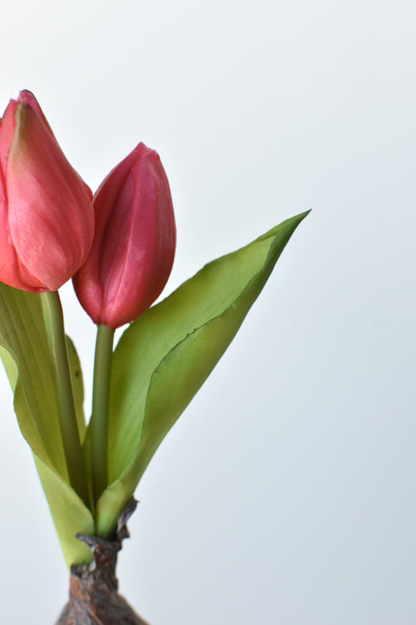 Close-up of material and construction detail — Real-Touch Fuchsia Tulip Bulb Pick