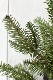 Faux Green Spruce Wreath with Pinecones, 24 in