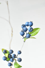 Close-up of concrete texture and surface finish detail — Dusty Blue Faux Berry Stem