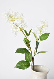 Fabric-Petal Cream Lilac Stem — scale reference and proportion detail