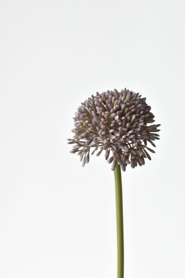 Close-up of material and construction detail — Dusty Violet Faux Allium Stem